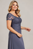 Twilight Chiffon Lace Plus Size Mother of the Bride Dress