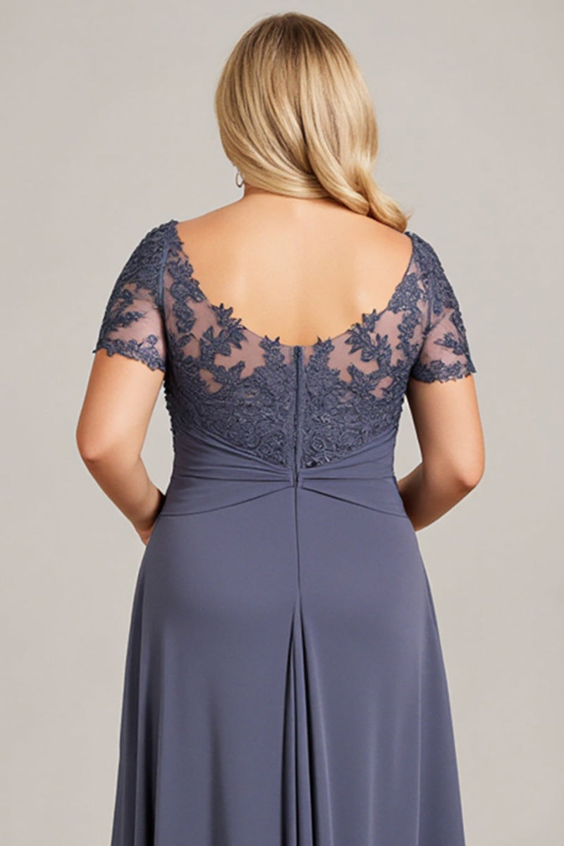 Load image into Gallery viewer, Twilight Chiffon Lace Plus Size Mother of the Bride Dress