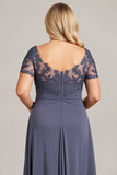 Twilight Chiffon Lace Plus Size Mother of the Bride Dress