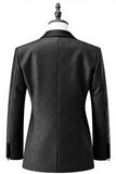 Men's Black Shawl Lapel 2 Pieces Prom Suits