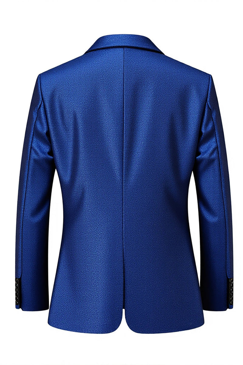 Load image into Gallery viewer, Men&#39;s Royal Blue Double Breasted 2 Pieces Notched Lapel Prom Suits
