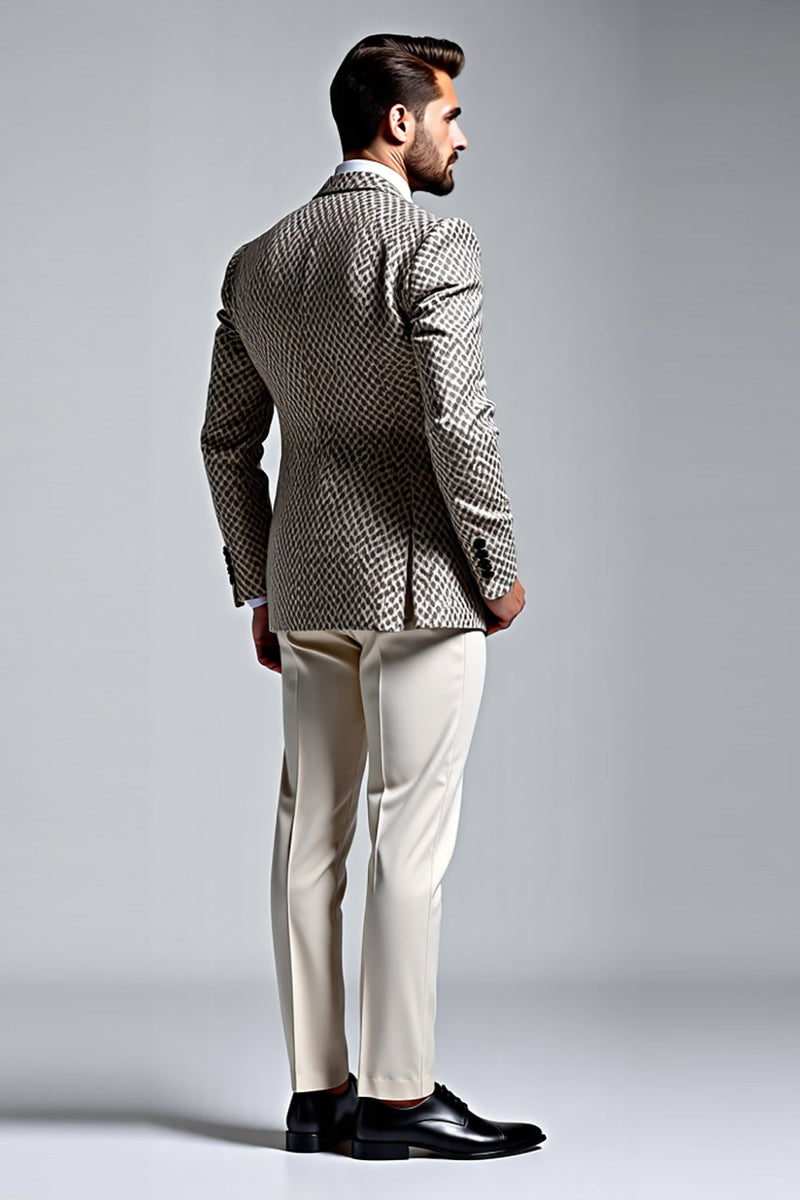 Load image into Gallery viewer, Grey Lapel Single Breasted 2 pieces Men&#39;s Suits