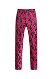 Jacquard Fuchsia 3 Pieces Shawl Lapel Men's Suits