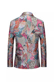 Men's Colourful Notched Lapel One Button Prom Blazer Jacket