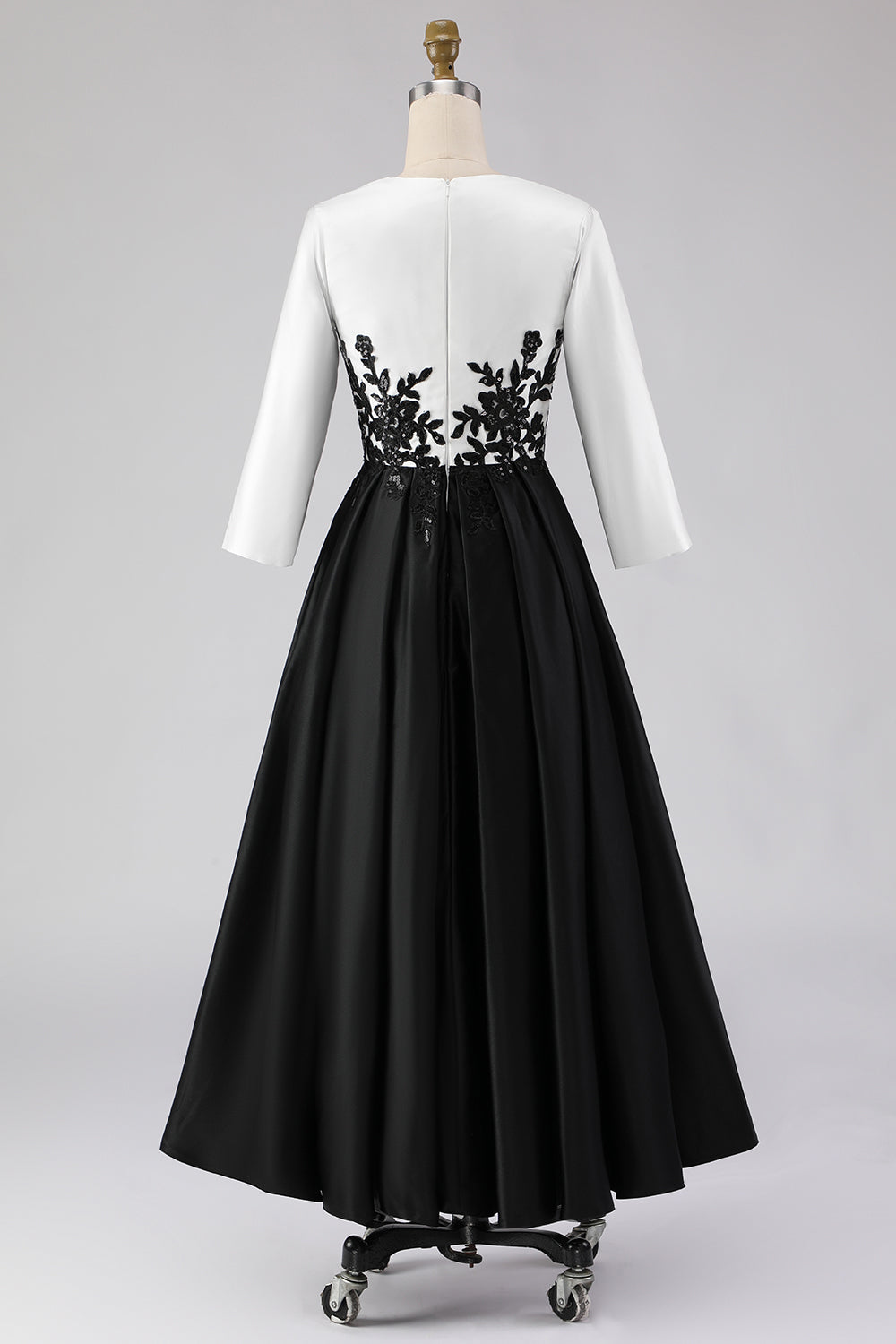 ZAPAKA Women Black and White Mother of the Bride Dress wth Appliques Half Sleeve A Line High Low Wedding Guest Dress ZAPAKA UK ZAPAKA Women Black and White Mother of the Bride Dress wth Appliques Half Sleeve A Line High Low Wedding Guest Dress ZAPAKA UK