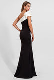 Black Mermaid Satin Long Formal Dress