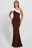 Black Mermaid Satin Long Formal Dress