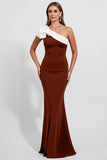 Black Mermaid Satin Long Formal Dress