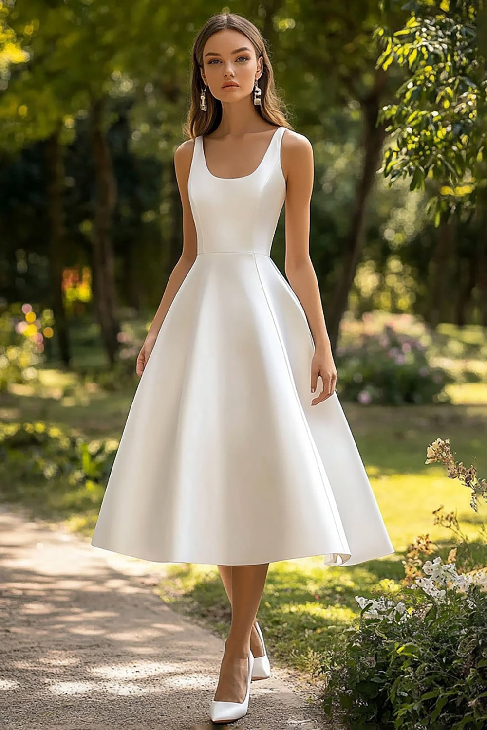 white dresses graduation uk Amy Short White Graduation Dress with Ruffles White / XSmall