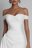 White Bodycon Short Graduation Dress with Sash