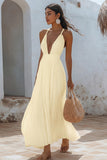 White Chiffon Long Summer Dress