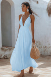 White Chiffon Long Summer Dress