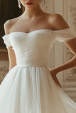Ivory Chiffon A Line Short Graduation Dress