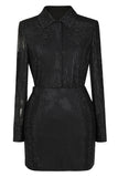 Sparkly Black 2-Piece Women Suits