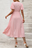 Blush A Line V Neck Summer Dress