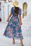 Apricot A Line Long Floral Summer Dress