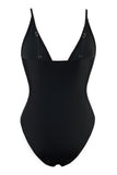 Classic Black Strappy One-Piece Swimsuit