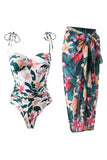 Floral One Piece Printed Beach Swimwear
