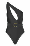 Black One Piece Cut Out Beach Swimwear