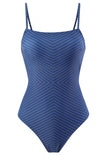 Royal Blue One Piece Sleeveless Beach Swimwear