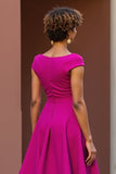 Dusty Rose A Line V Neck Mother Of The Bride Dress