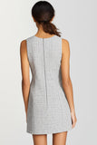 Grey Bodycon V-Neck Short Work Dress