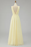 Ivory Ruched Chiffon Deep V-Neck Maxi Beach Engagement Dress