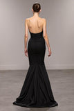 Mermaid Black Sweetheart Long Evening Dress with Slit