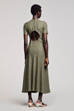 Olive A Line Cut Out Wedding Guest Dress