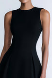 Bodycon Round Neck Little Black Dress