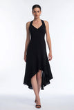 A-Line Halter Little Black Dress