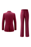 Lilac Peak Lapel Ruched Women Suits with Sash