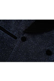 Glitter Navy Shawl Lapel 2 Piece Men's Suits