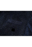 Glitter Navy Shawl Lapel 2 Piece Men's Suits