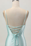 Light Green Bodycon Corset Cut Out Beaded Short Graduation Dress