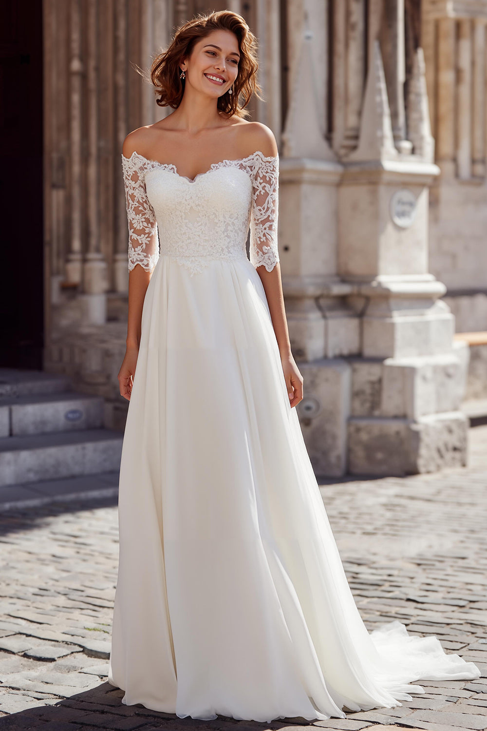 white chiffon dress uk Chiffon Dress Long Sleeve White Dress Uk White Long Sleeve Chiffon Gown By Cinderella Divine CD0192W