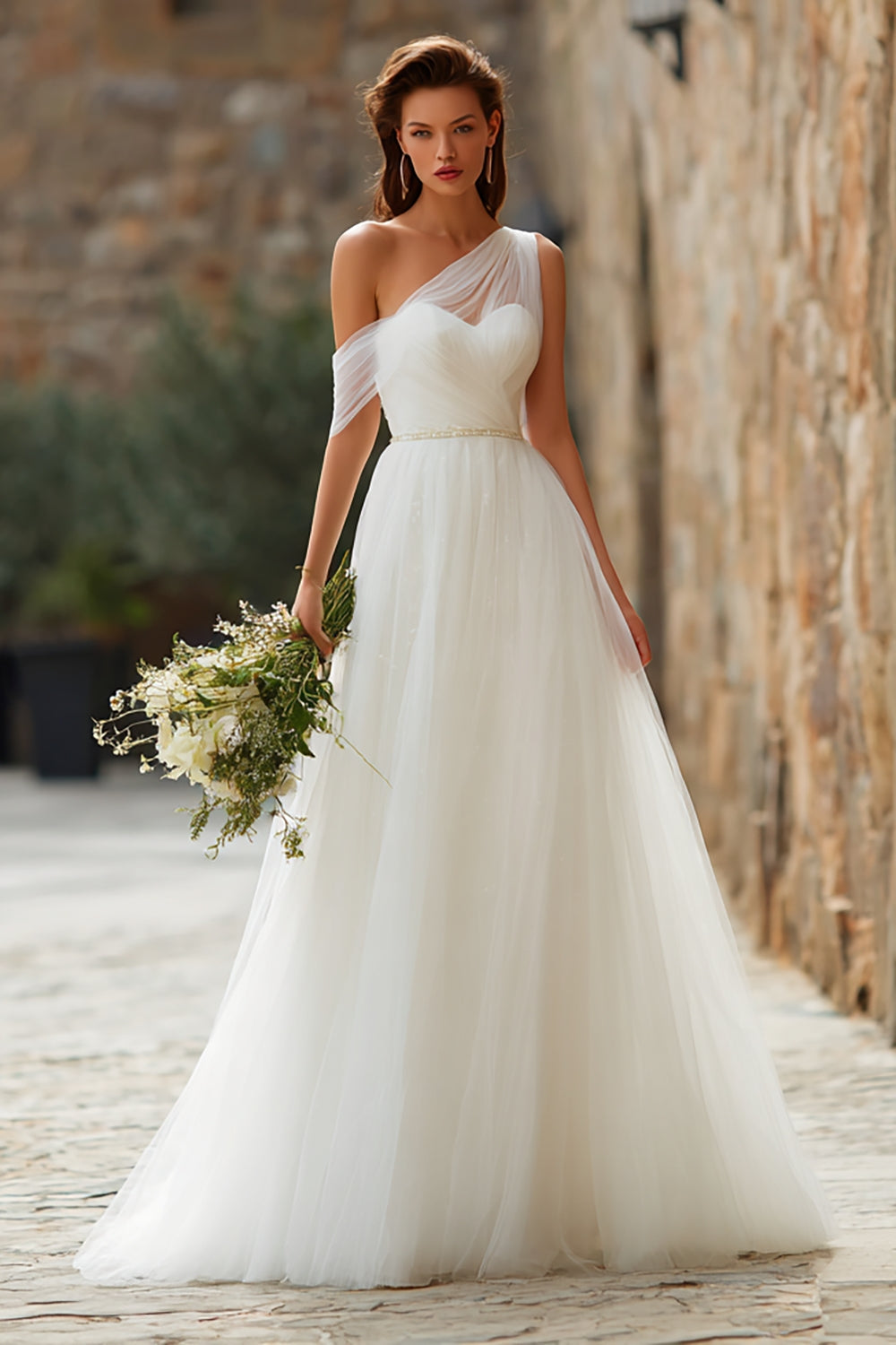 asymmetrical wedding dress uk Asymmetrical Wedding Gown HAREM's Brides