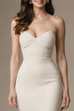 Mermaid Sweetheart Long Ivory Formal Dress