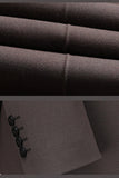 Coffee Notched Lapel Singel Breasted Slim Fit Suit