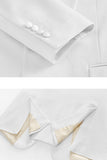 White 3 Pieces Shawl Lapel Men's Wedding Suits