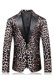Leopard Peak Lapel 2-piece Men's Prom Suits