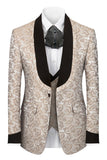 Black Shawl Lapel One Button 3-Piece Men Suits