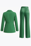 Red 2-Piece Notched Lapel Women Prom Suits With Pockets