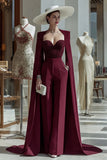 Cabernet Long Sleeves Mother Of The Bride Jumpsuits with Pockets