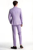 Lilac Notched Lapel 2 Piece Men's Suits