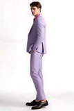 Lilac Notched Lapel 2 Piece Men's Suits