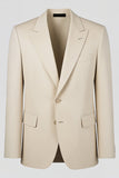 Ivory Peak Lapel Single Breasted  Men's Formal Blazer