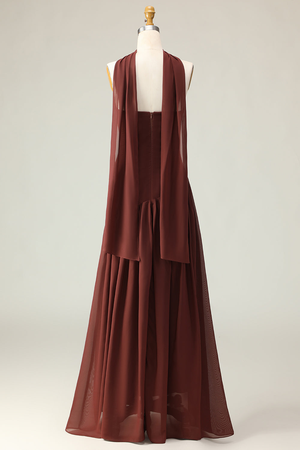 brown wedding guest dress with scarf Everyones favorite style, our Keisha bridesmaid dresses with our matching satin scarf, now comes in chocolate brown , Shop online now!