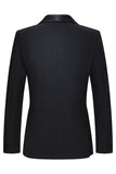 3 Piece Shawl Lapel One Button Black Men's Suits