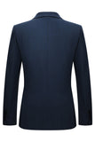 3 Piece Single Breasted Slim Fit Peak Lapel Men's Navy Suits